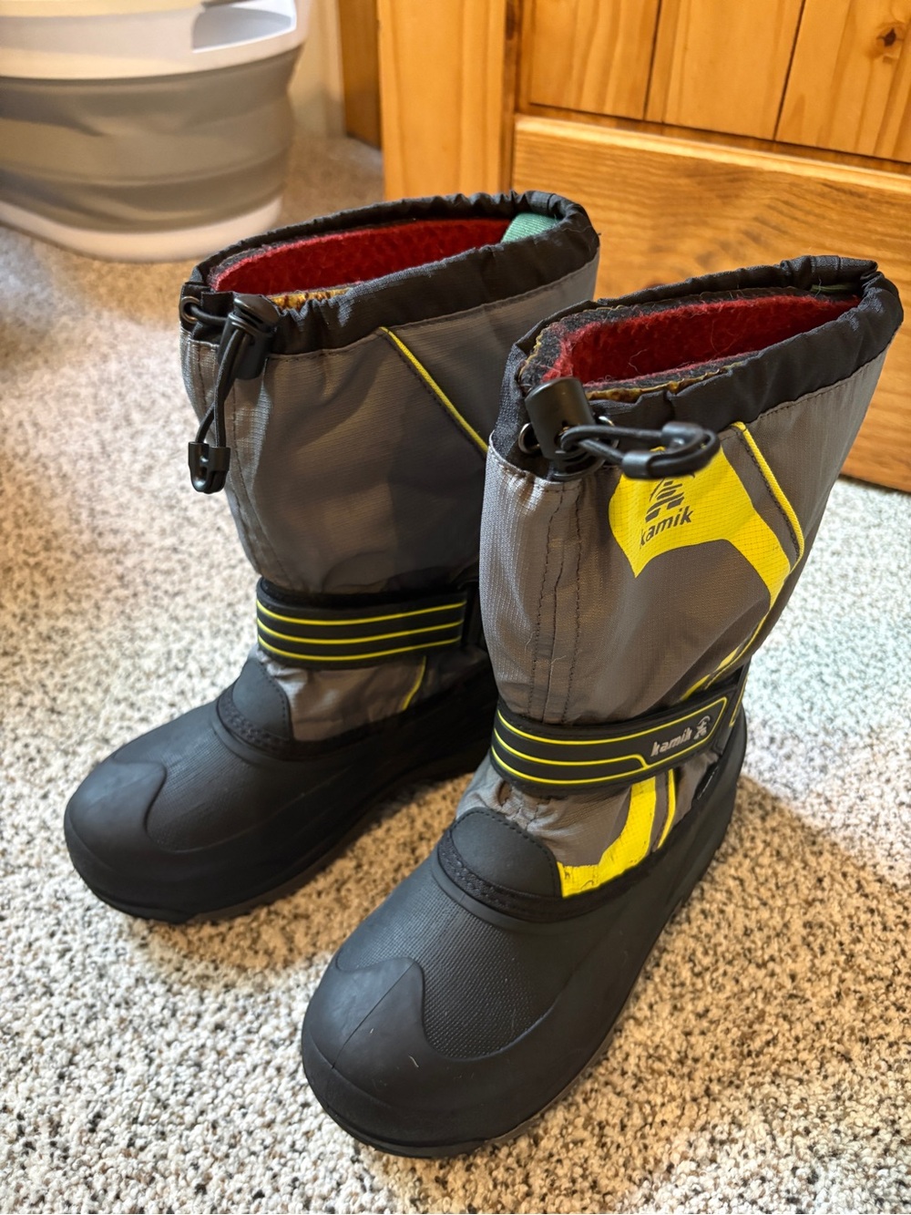 Kamik Unisex Child Kids “Snowcoast 3” Size 6 Waterproof Winter Boots Snow NEW
